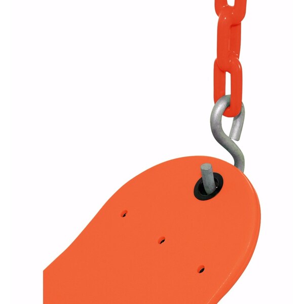 Vinyl Coated Chain - Orange - Set Of 2